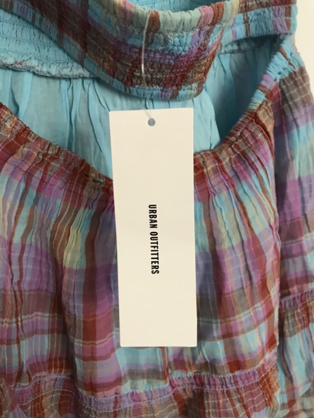 NWT Kimchi Blue Phoebe Open-Back Halter Knee Length Dress M Blue Purple - Picture 6 of 10